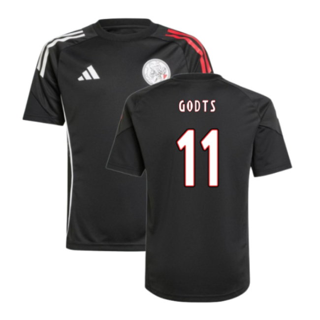 2025-2026 Ajax Training Shirt (Black) - Kids (Godts 11)-SoccerKits Hub | Buy Soccer Jerseys Online